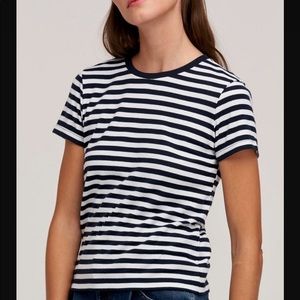 NWT Velvet by Graham and Spencer Luxe striped tee